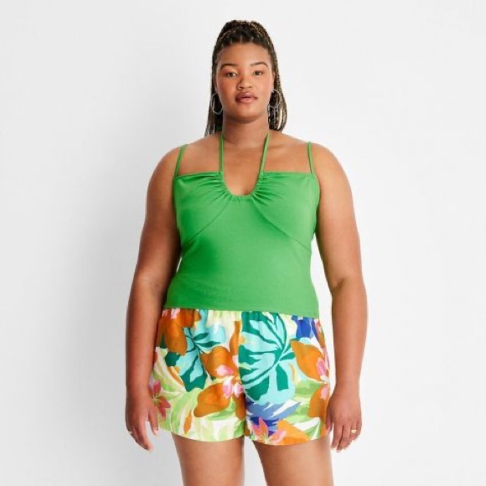 Future Collective Strappy Halter Knit Tank
